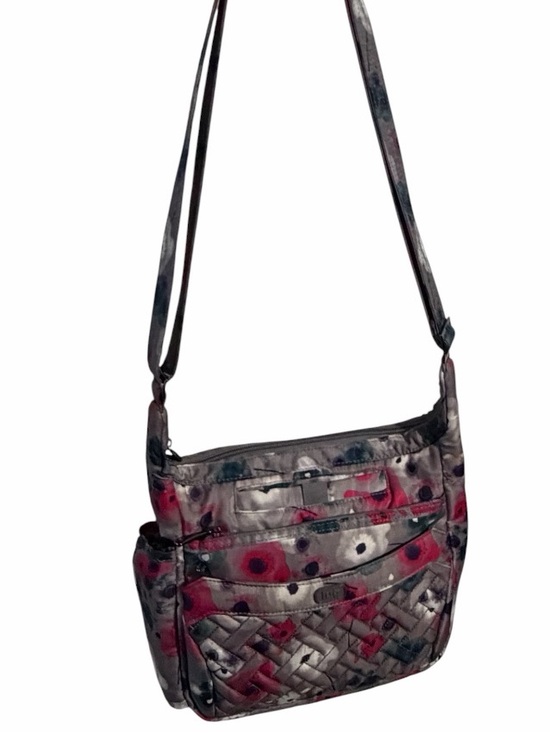 lug Handbags - Lug Flutter Crossbody Bag Watercolor Pearl Lightweight Packable Grey Pink White